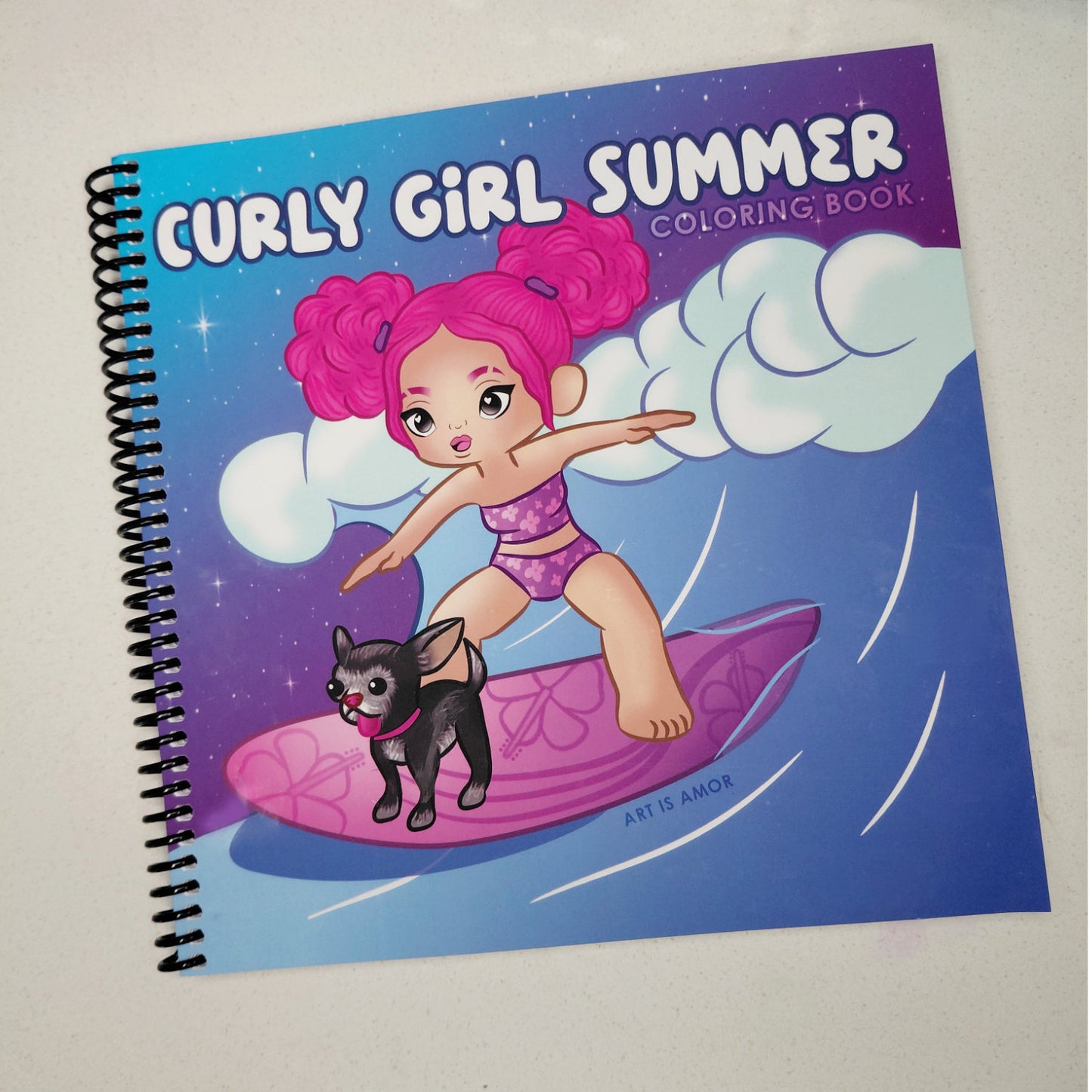 Curly Girl Summer: Cozy Coloring Book
