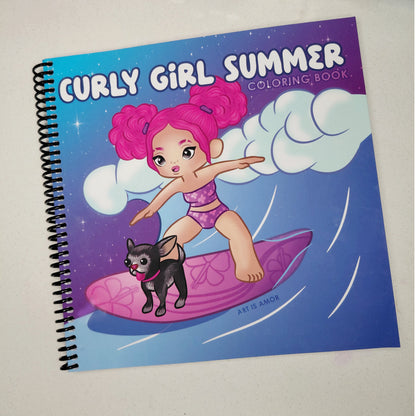 Curly Girl Summer: Cozy Coloring Book