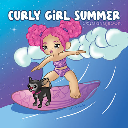 Curly Girl Summer: Cozy Coloring Book