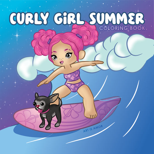 Curly Girl Summer: Cozy Coloring Book